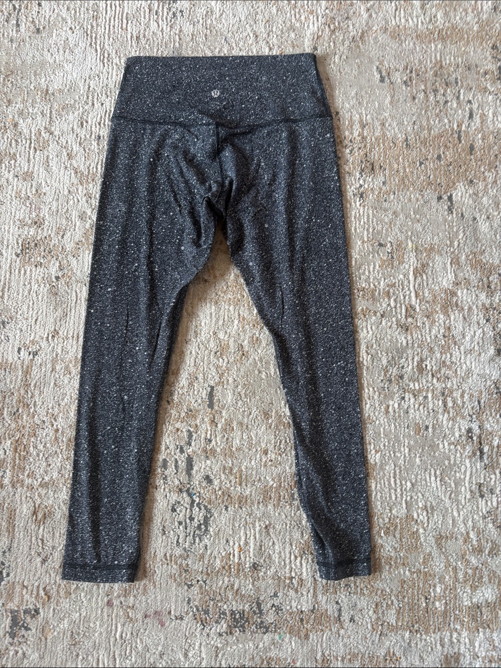 lululemon athletica Black with White Speckle Girls' Leggings
